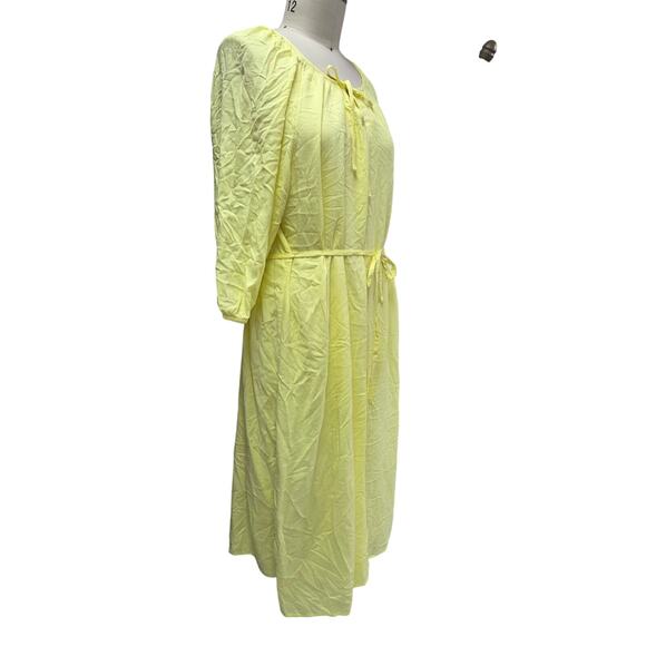 Sonoma Lemon Yellow Maxi Dress 2-Piece Set Sz L - Picture 2 of 6